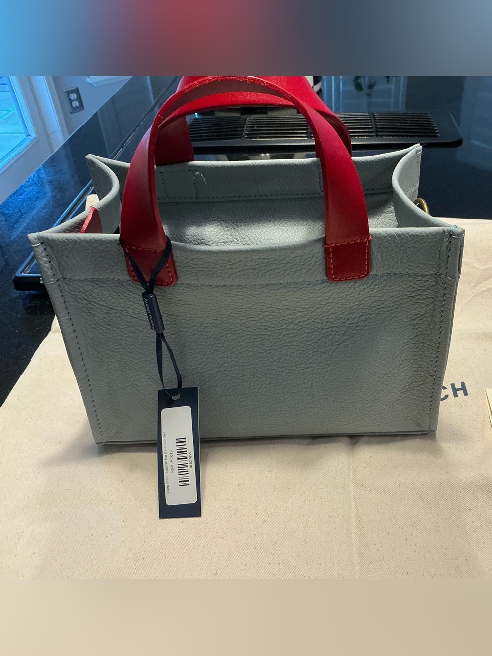‼️NWT Parker Thatch Mico Mimi in ice blue with red trim